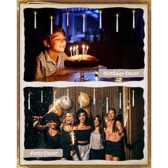 Floating Candles with Wand 10PCs - Magic Hanging Candles Christmas Decorations - Picture 5 of 7